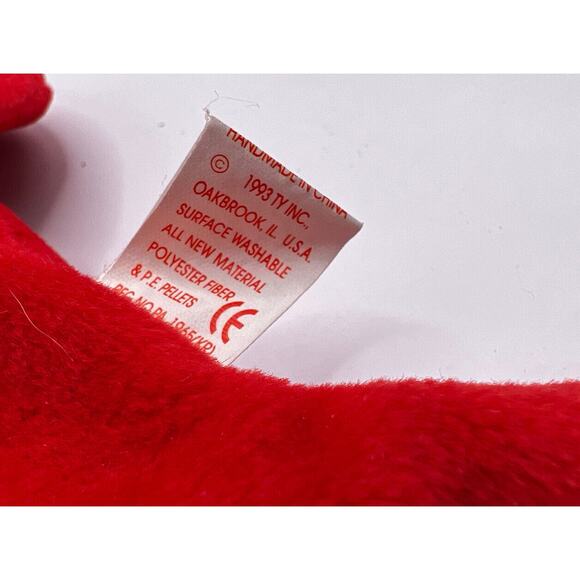 TY Beanie Baby Babies Stuffed Animal Plush Pinchers Lobster 1993 - Picture 8 of 10